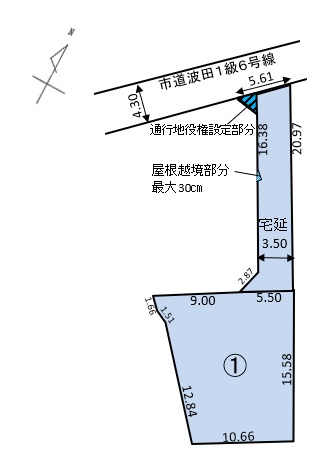 波田北原団地南に売土地がでました　　　　　　　　新規物件です！サポートタウン波田（1区画）