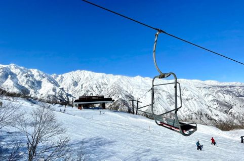 松本周辺オススメスキー場ガイド　八方尾根から望む白馬の山々